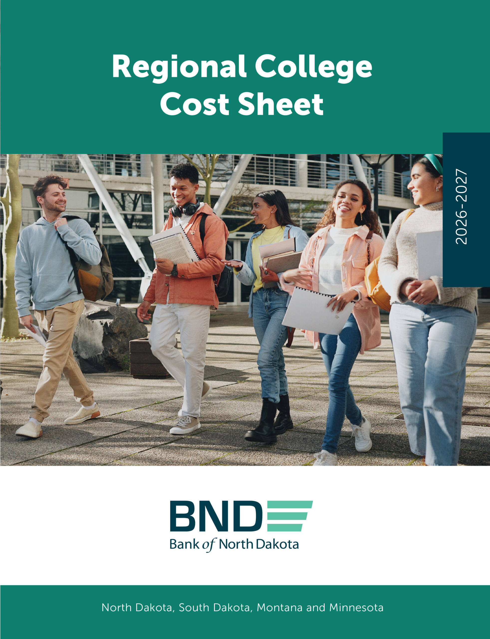 Click to view the 2026-2027 Regional College Cost Sheet cover.